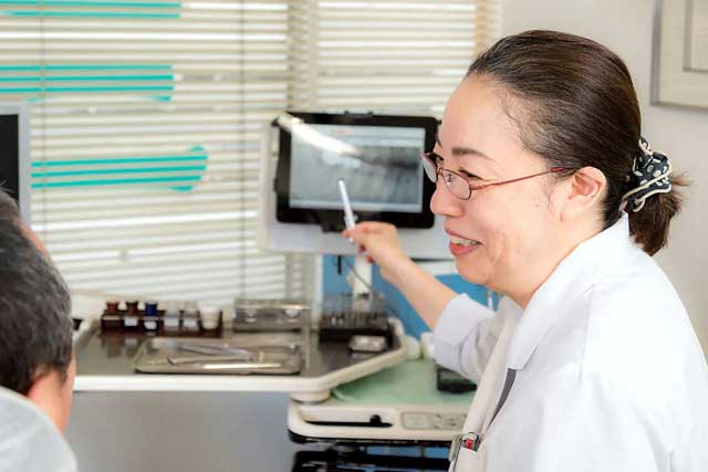 ご要望を聞く歯科医師
